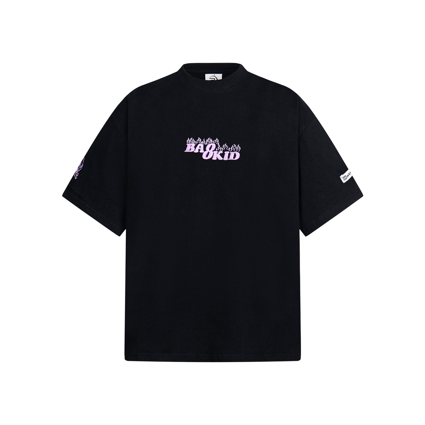 Embroidered Letter Short Sleeve T-Shirt - Harajuku Style