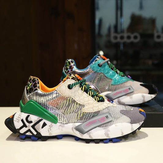 Harajuku Style Women's Thick Soled Casual Sneakers