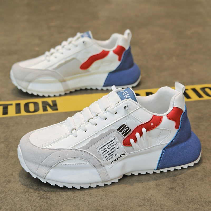Harajuku-Style Men's Low Top Leather Sports Shoes
