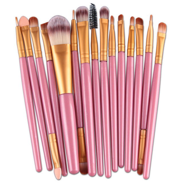 15Pcs Harajuku Style Makeup Brushes Set