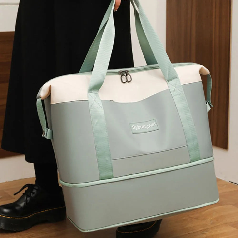 Harajuku-Inspired Waterproof Expandable Travel Bag