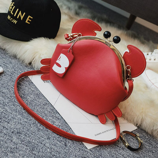 Playful Crab-Shaped Handbag for Girls