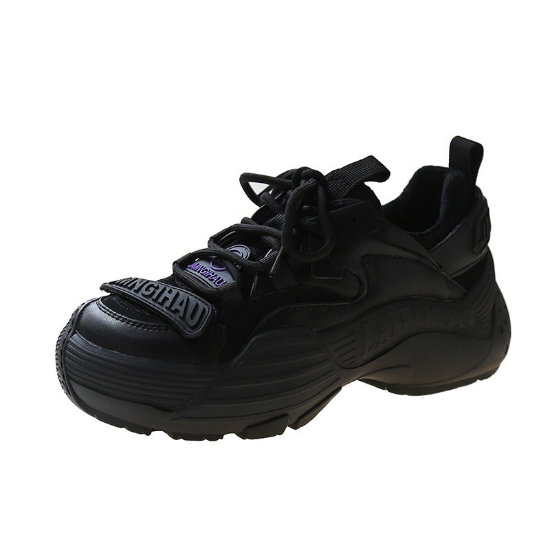 Hong Kong Style Women's Plush Retro Sneakers
