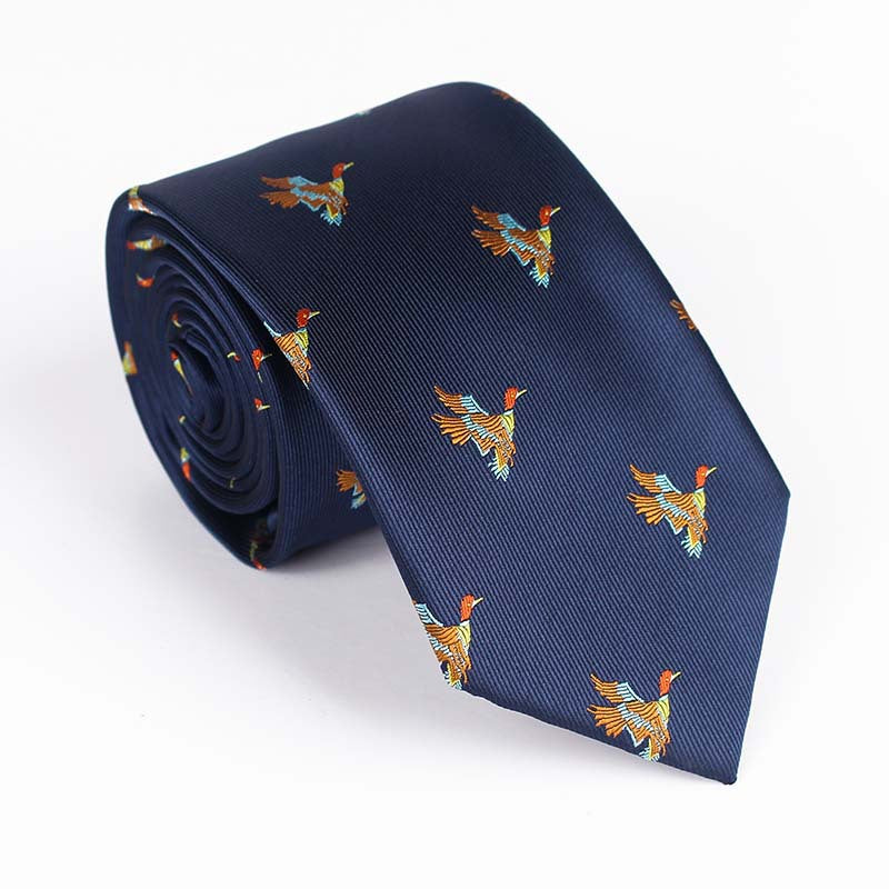 Yarn Dyed Jacquard Bird Multi Color Bow Tie