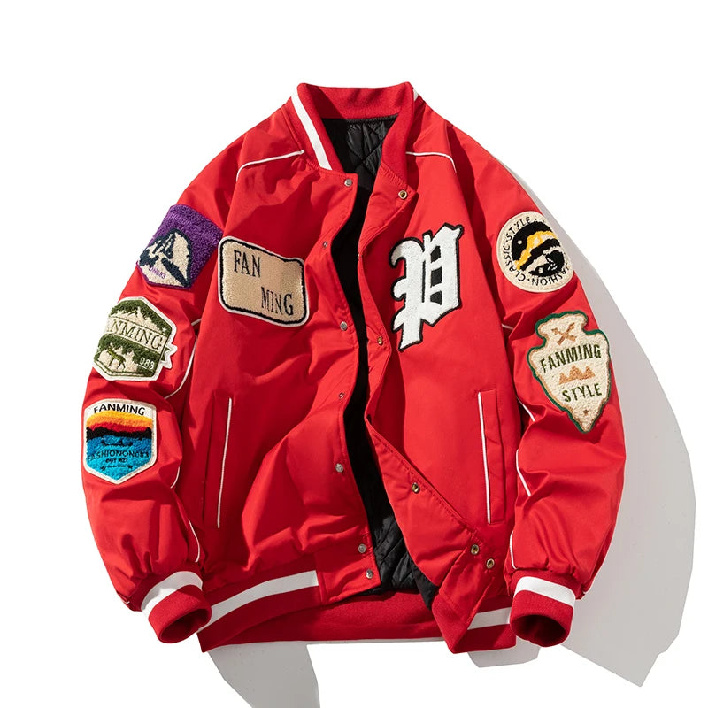 Harajuku Street Fashion Varsity Jacket for Men & Women
