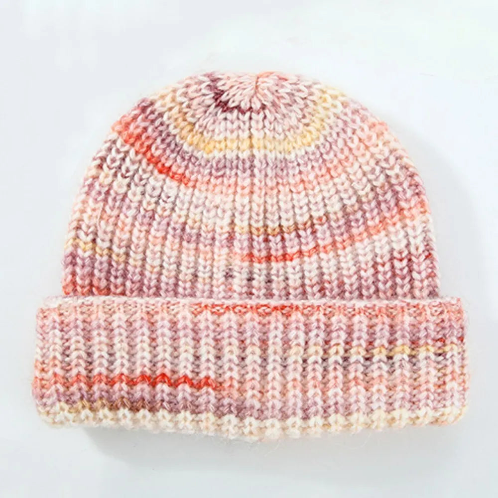 Playful Thermal Contrast Knit Hat