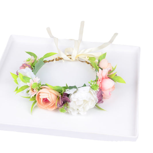 Girl's Flower Wreath Headband