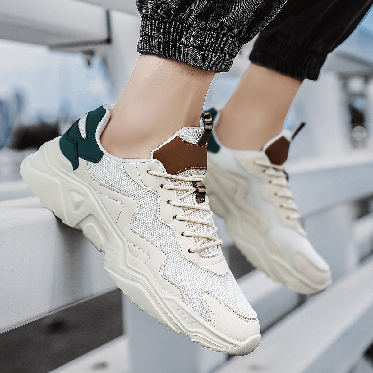 Harajuku Style Lightweight Mesh Sneakers for Women & Men