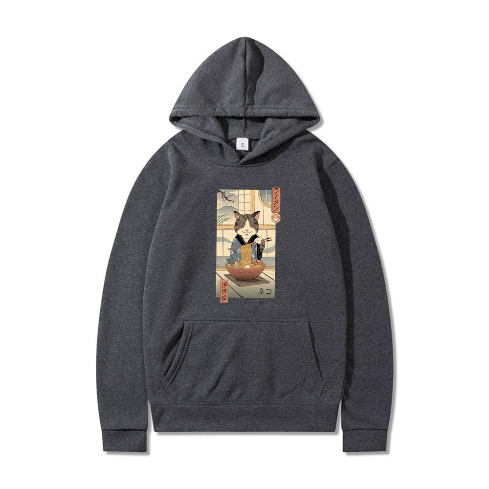 Samurai Cat Harajuku Adventure Hoodie