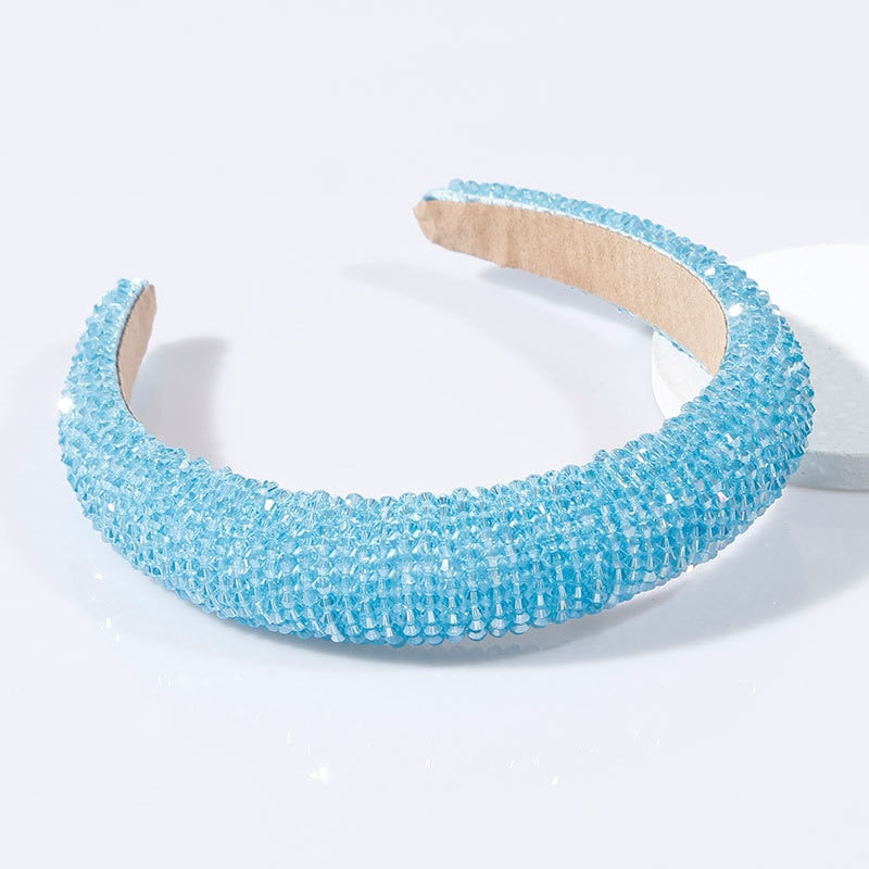 Red Thin Sponge Pearl Headband