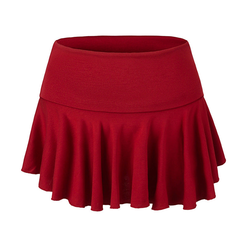 Anti-Slip Pleated Ballet Midi Skirt