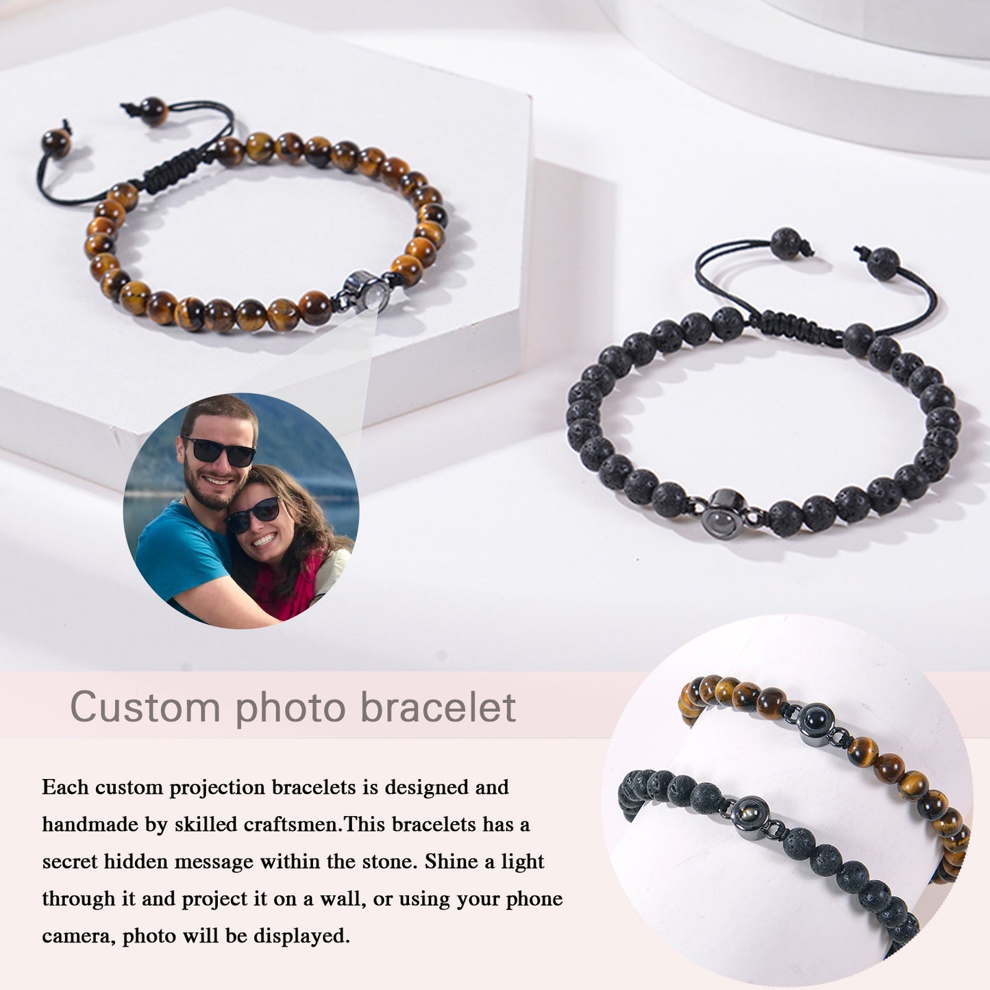 100 Languages I Love You Photo Projection Bracelet