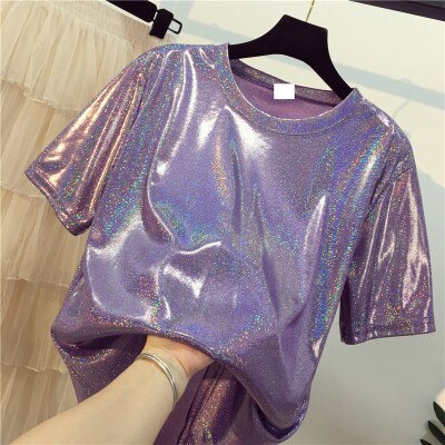 Playful Retro Silk Top for Women