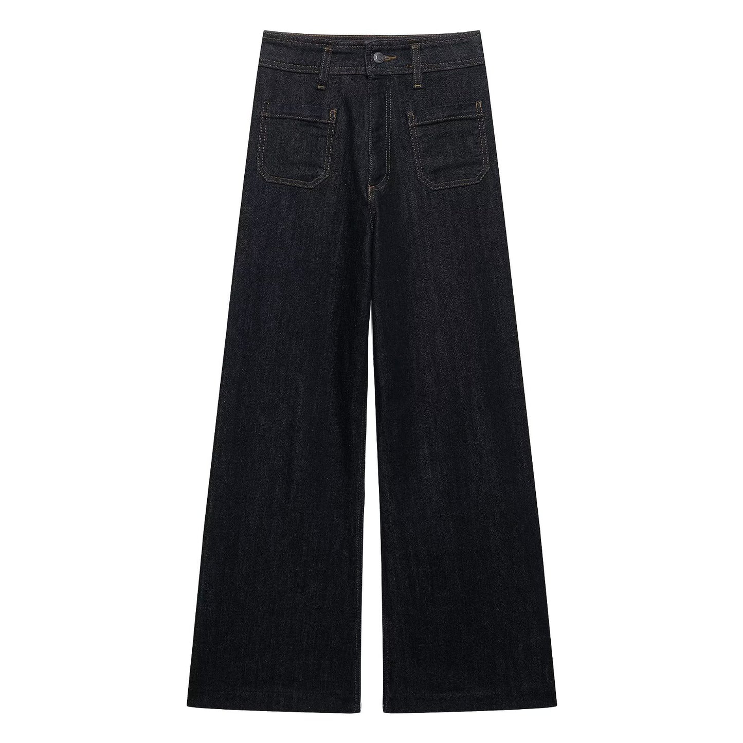 Versatile High Waist Wide Leg Jeans for Women