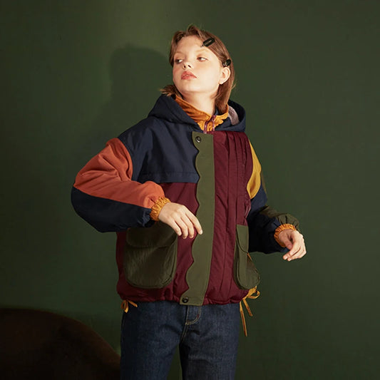 Harajuku Vintage Style Hooded Winter Jacket