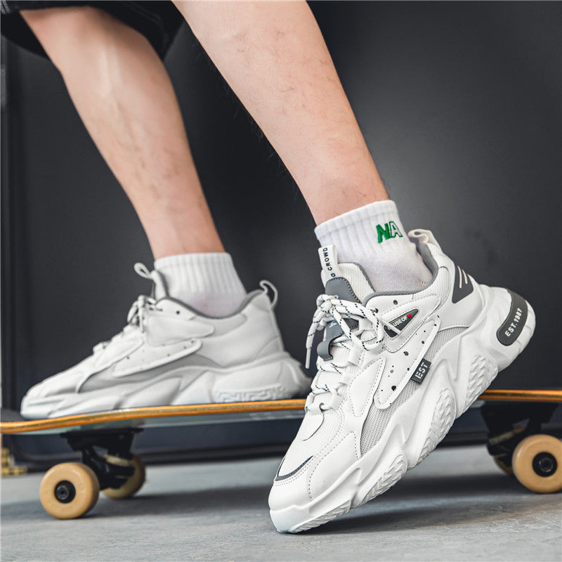 Men's Harajuku Low Cut Sports Shoes - Stylish Casual Sneakers