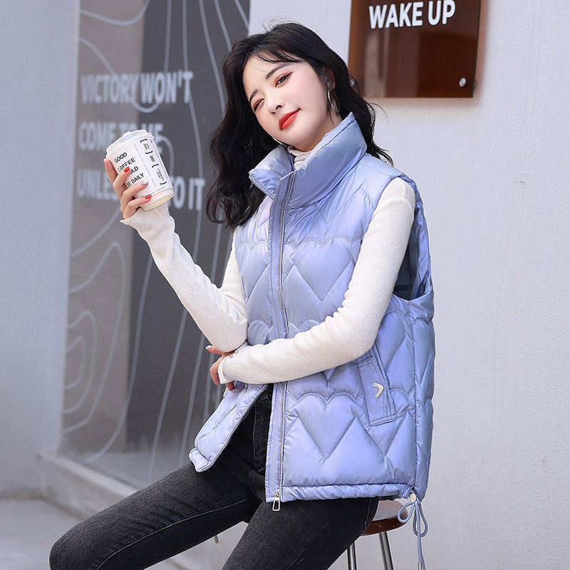 Harajuku Style Down Cotton Waistcoat for Women