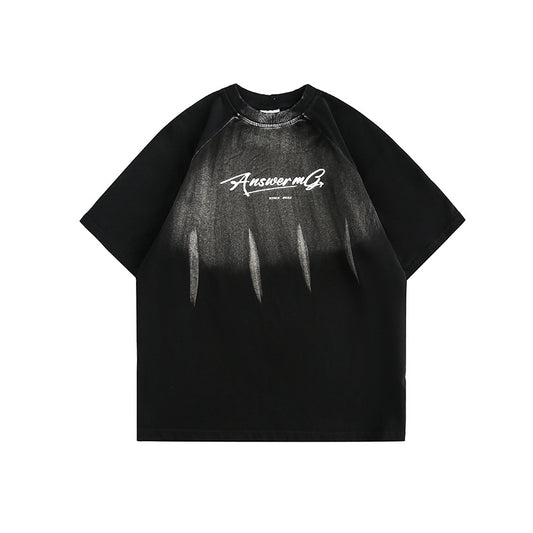 Gradient Washed Loose Fit Men's Short Sleeve Tee