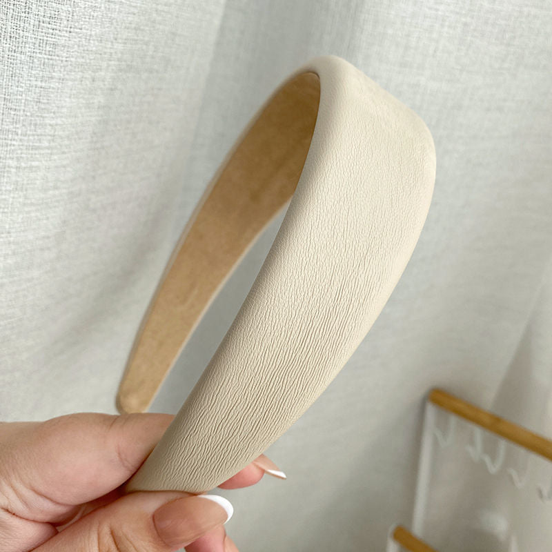 Minimalist Korean PU Headband – Versatile Hair Accessory