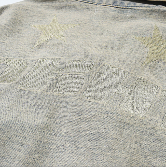 Harajuku Style Embroidered Jacket for Men