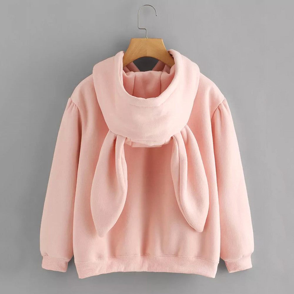 Cute Rabbit Ears Harajuku Hoodie for Women