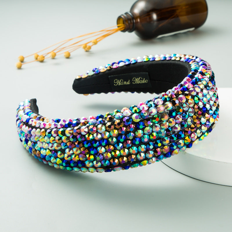 Super Flash Full Drill Wide Brimmed Headband