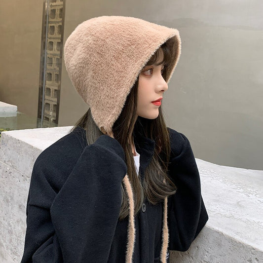 Harajuku Style Plush Velvet Fisherman Bucket Hat
