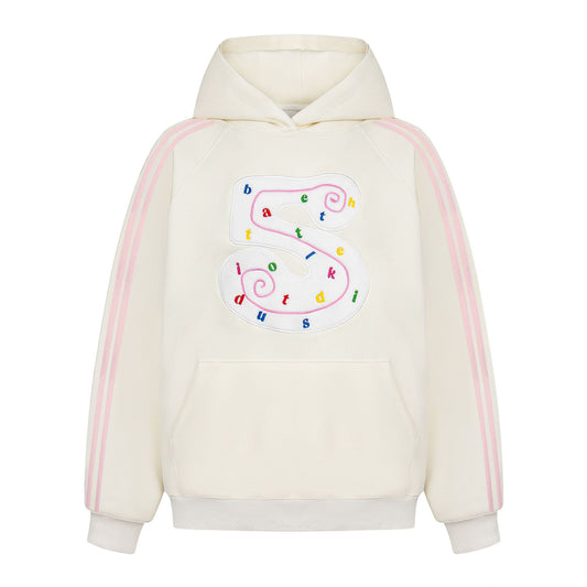 Retro Colorblock Three-Stripes Fleece Hoodie - Unisex