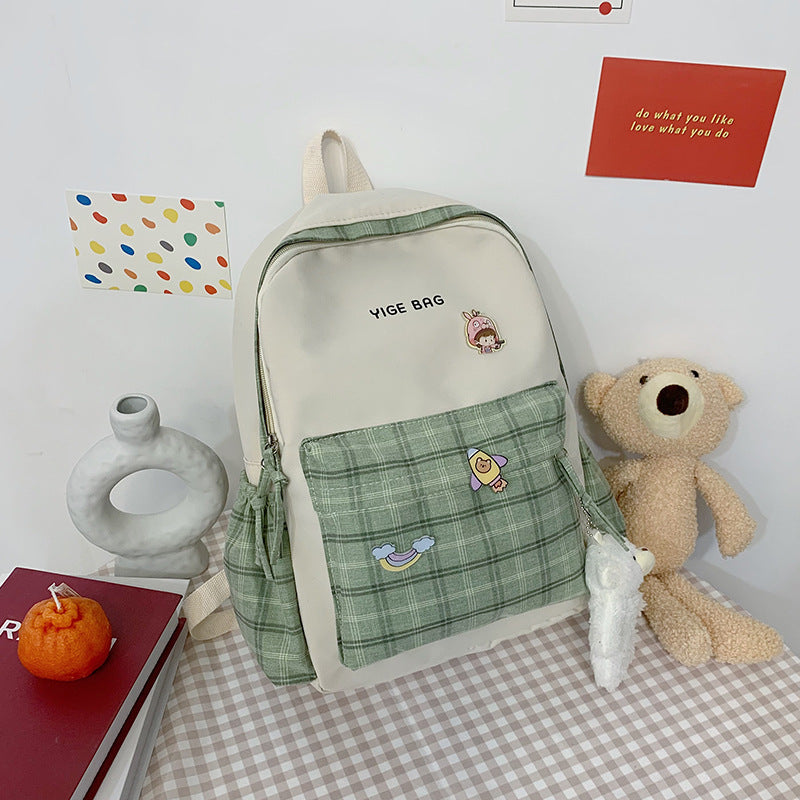 Junior High School Large Capacity Fashion Backpack for Girls
