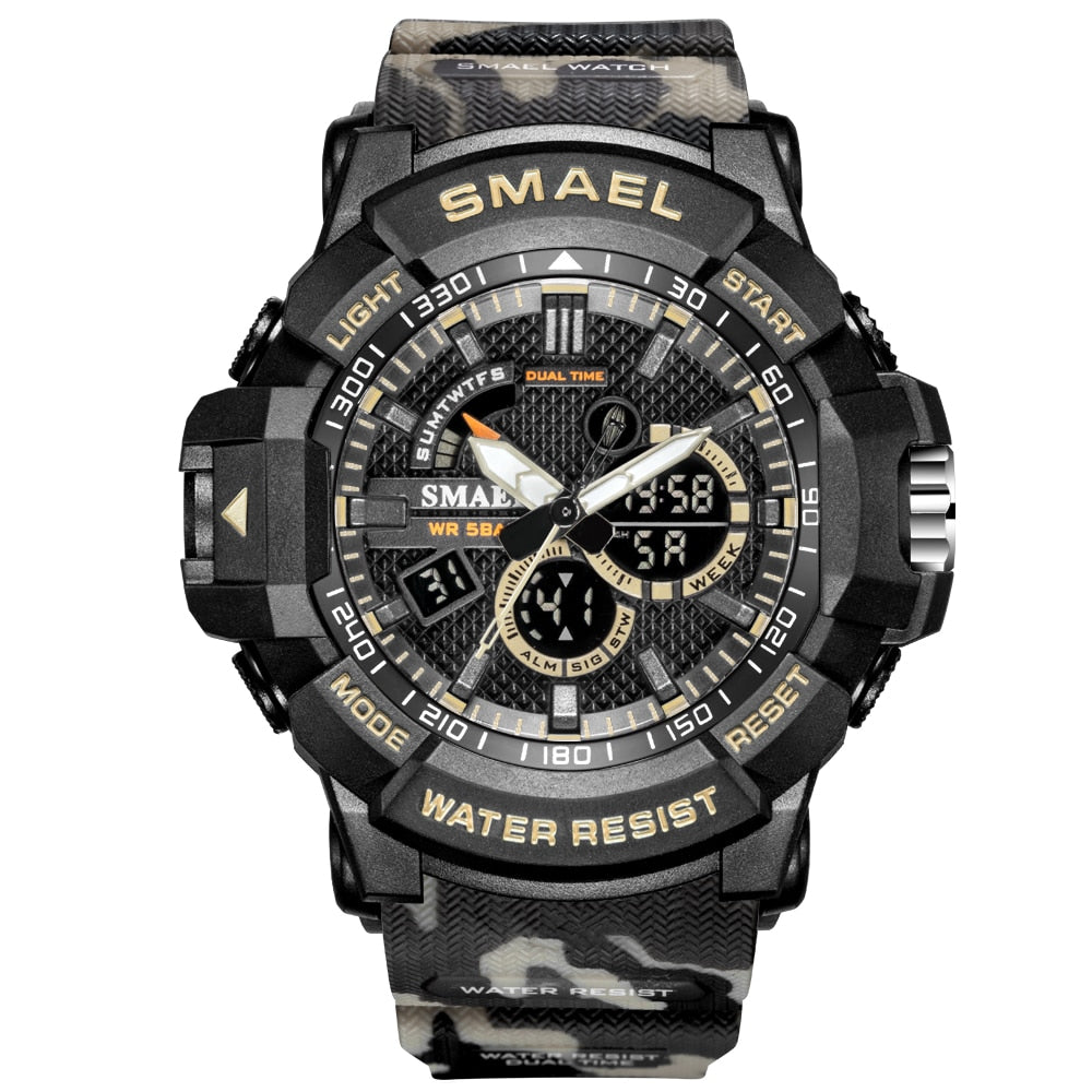 Men's Military Camouflage Waterproof Sport Watch