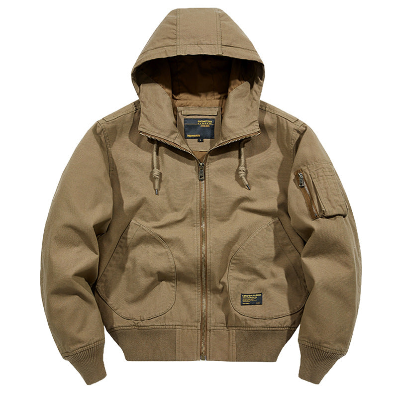 Harajuku Style Military Flight Jacket for Men