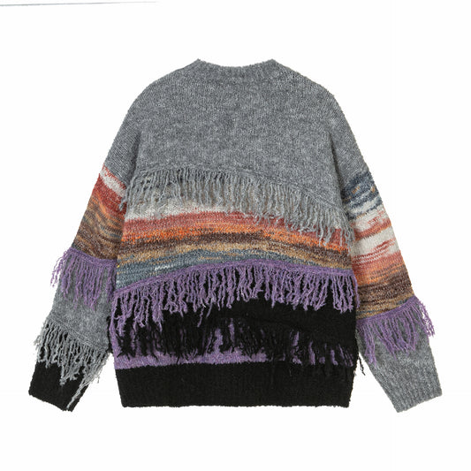 Tassel Teddy Velvet Sweater