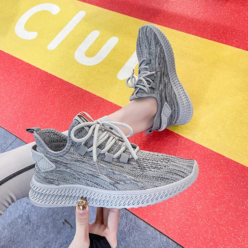 Harajuku Style Women’s Yellow Sneakers - Breathable & Casual