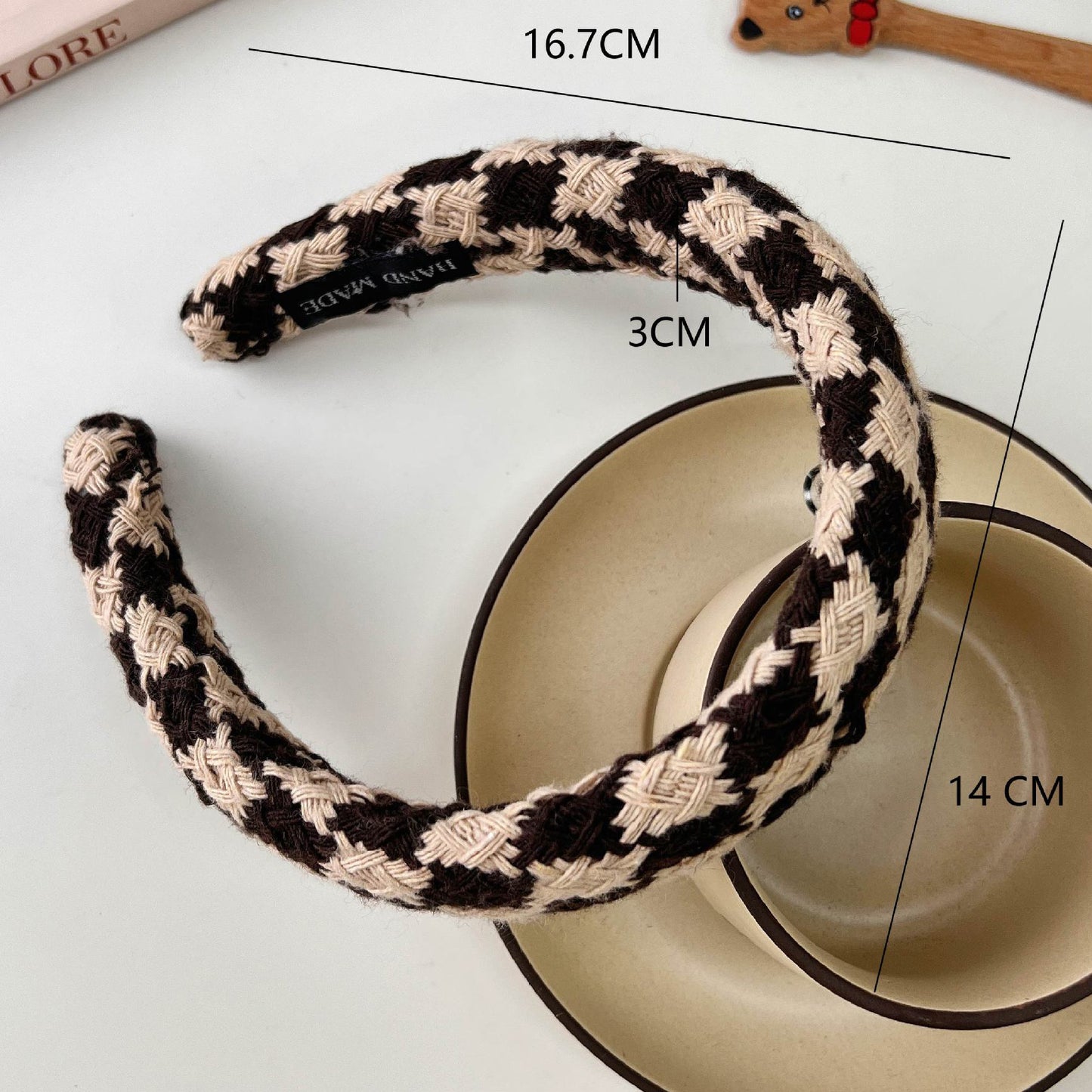 Coffee Color High Skull Top Hair Hoop