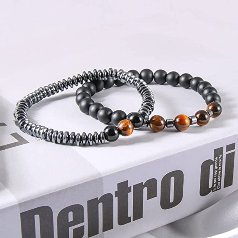 Harajuku Style Tiger Eye Stone Beaded Bracelet