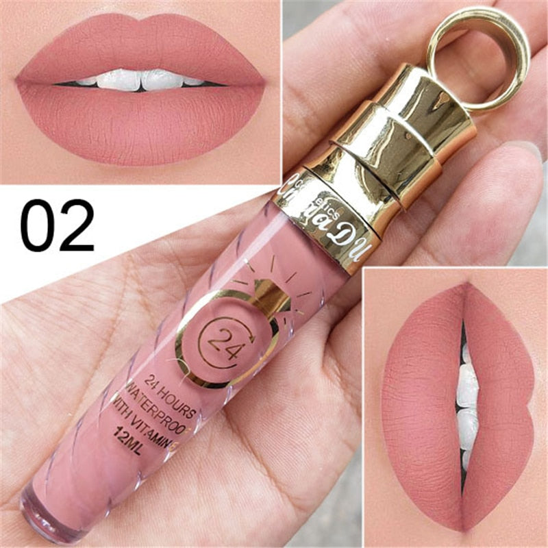 20 Colors Waterproof Long Lasting Matte & Shimmer Lip Gloss