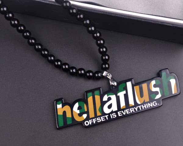 Harajuku Style Pink Green Camouflage Hellaflush Pendant