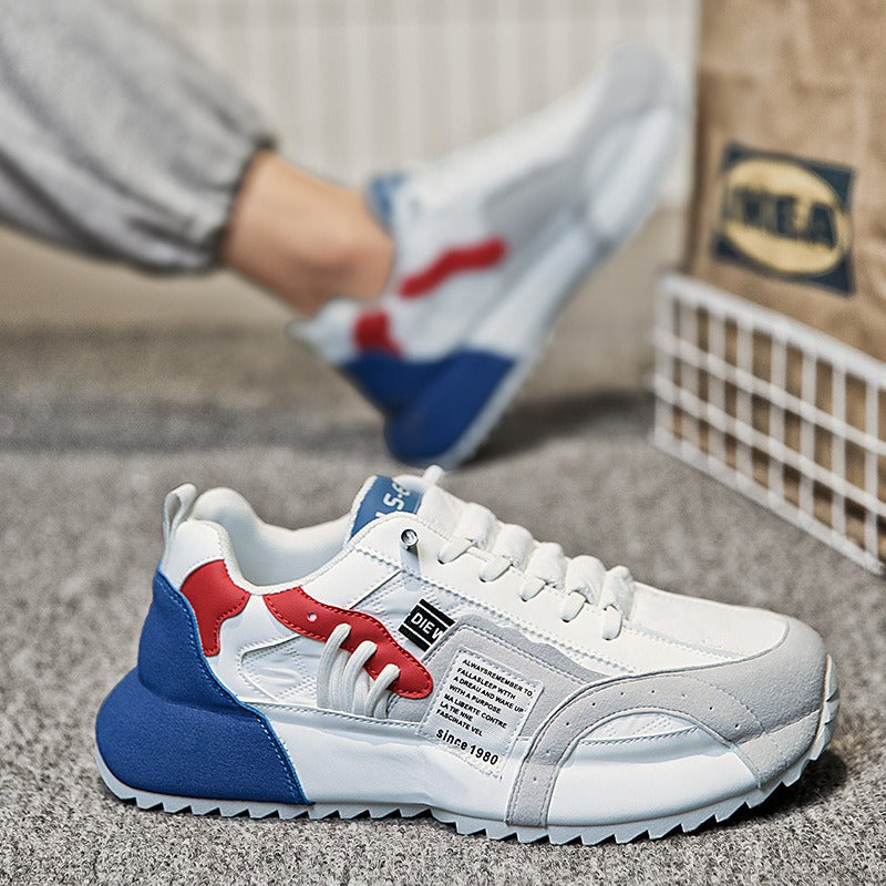 Harajuku-Style Men's Low Top Leather Sports Shoes