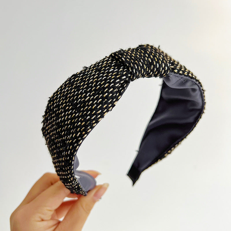 Red Broken Hair Knot Headband
