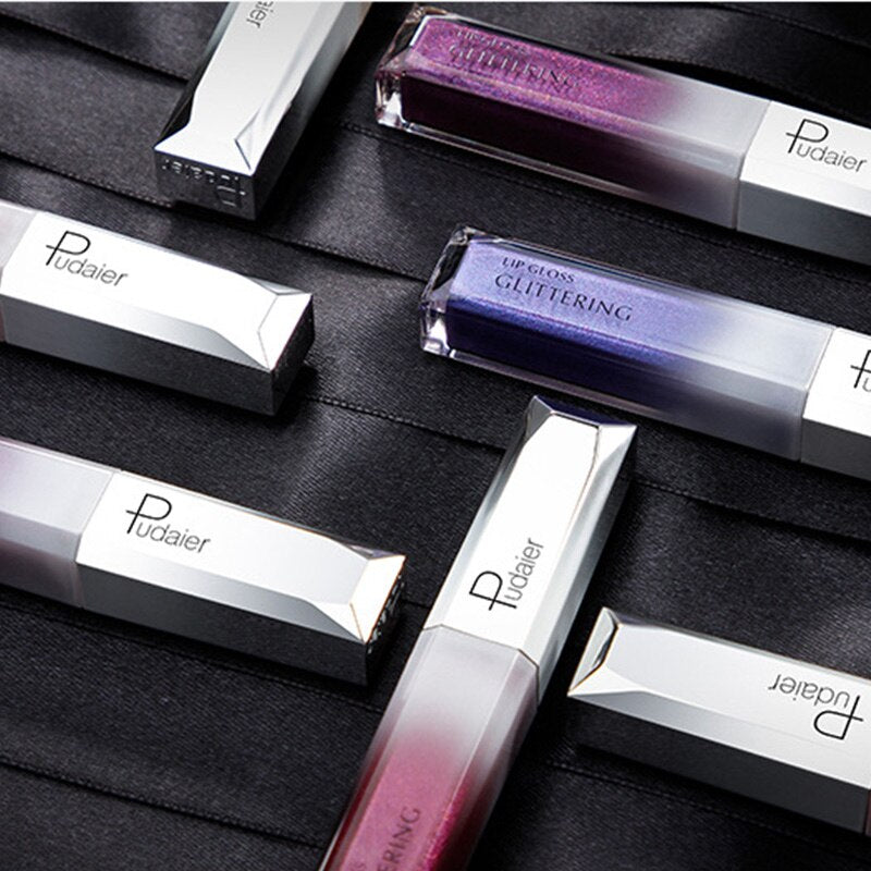 Metallic Glitter Shine Full Color Lipstick - 18 Shades