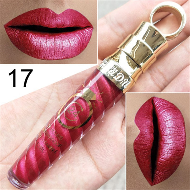 20 Colors Waterproof Long Lasting Matte & Shimmer Lip Gloss