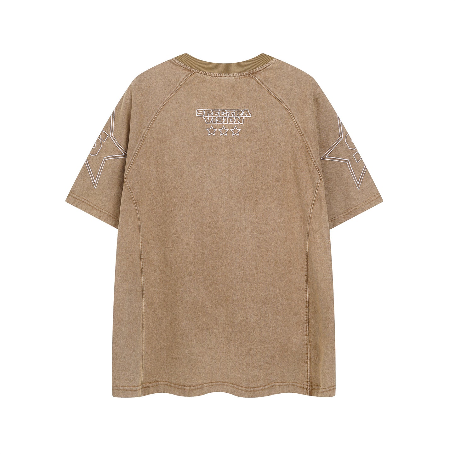 Harajuku Style Heavy Embroidery Denim T-Shirt for Men & Women