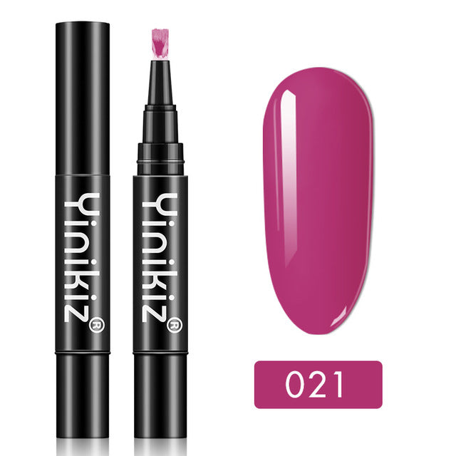One Step Gel Nail Polish Pen - Instant Neon Colors