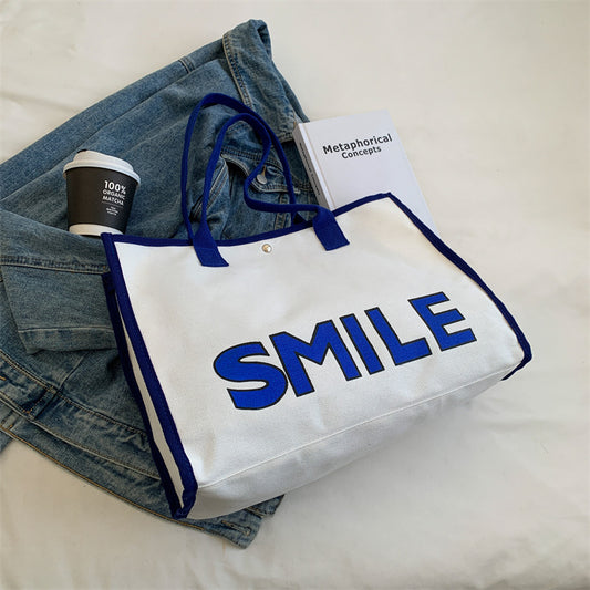 Harajuku Style Large Capacity Tote Bag - Fashionable & Portable