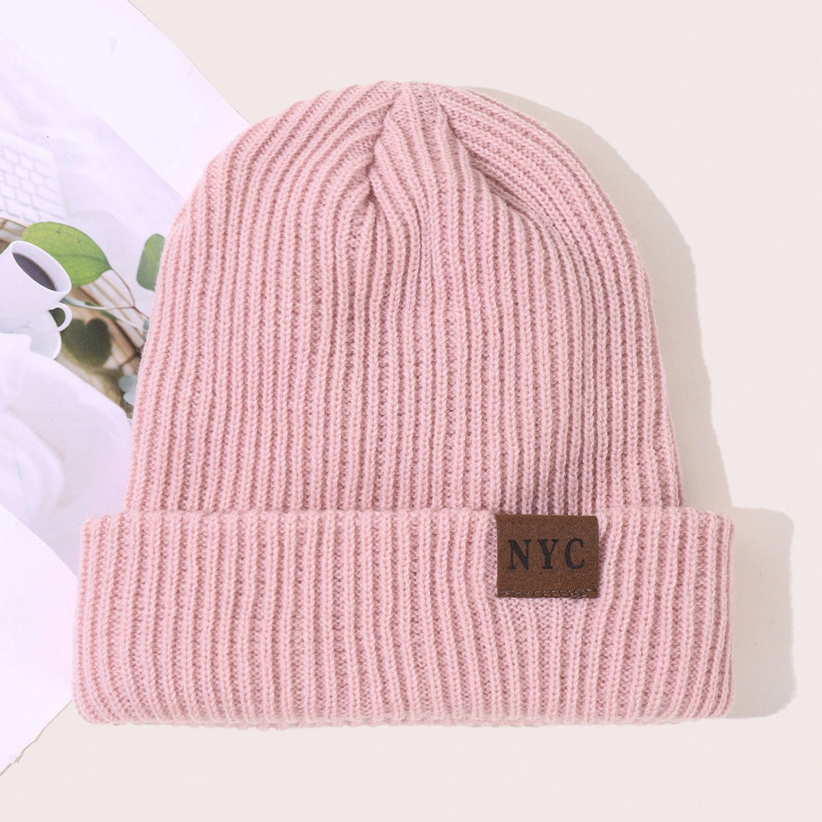 Harajuku Solid Color Warm Windproof Knitted Cap