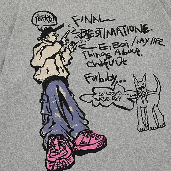 Harajuku Style Cotton Short Sleeve T-Shirt for Men and Women