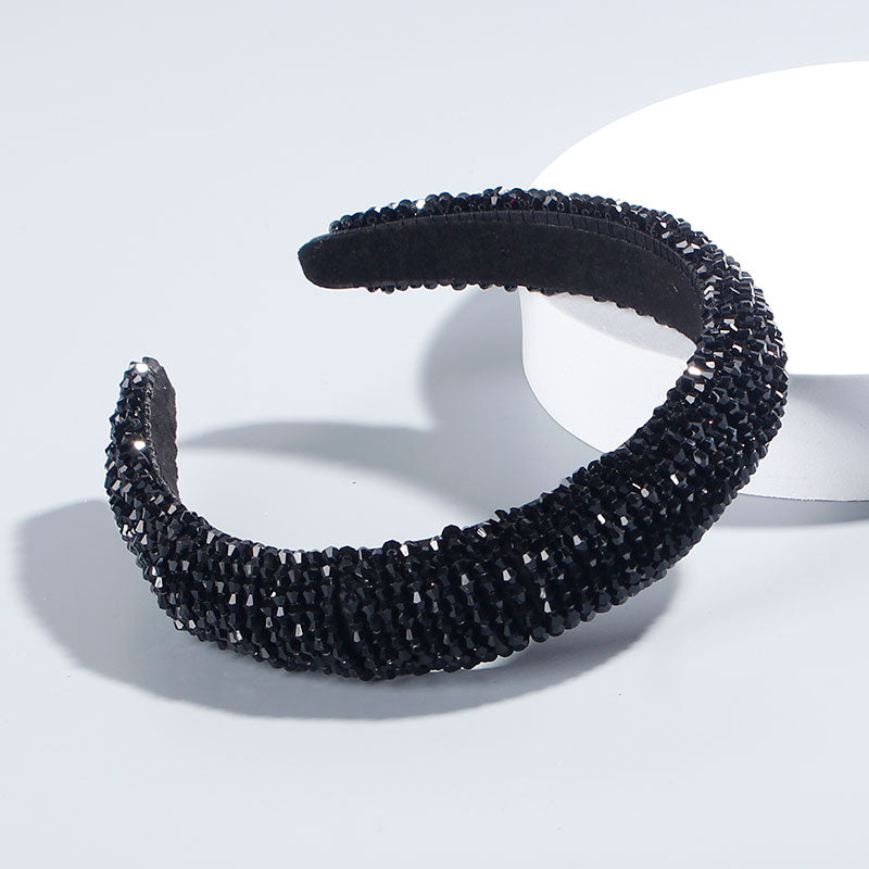Red Thin Sponge Pearl Headband