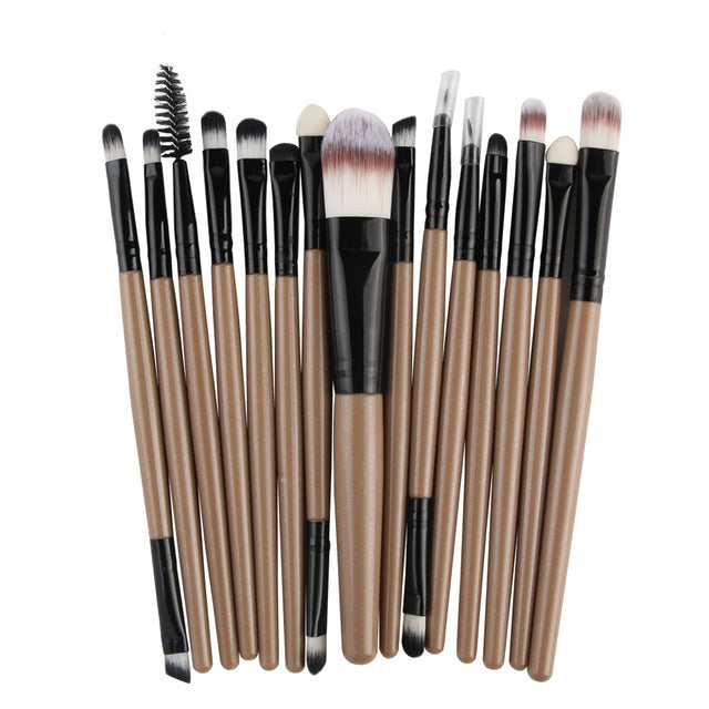 15Pcs Harajuku Style Makeup Brushes Set