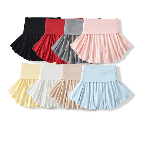 Anti-Slip Pleated Ballet Midi Skirt