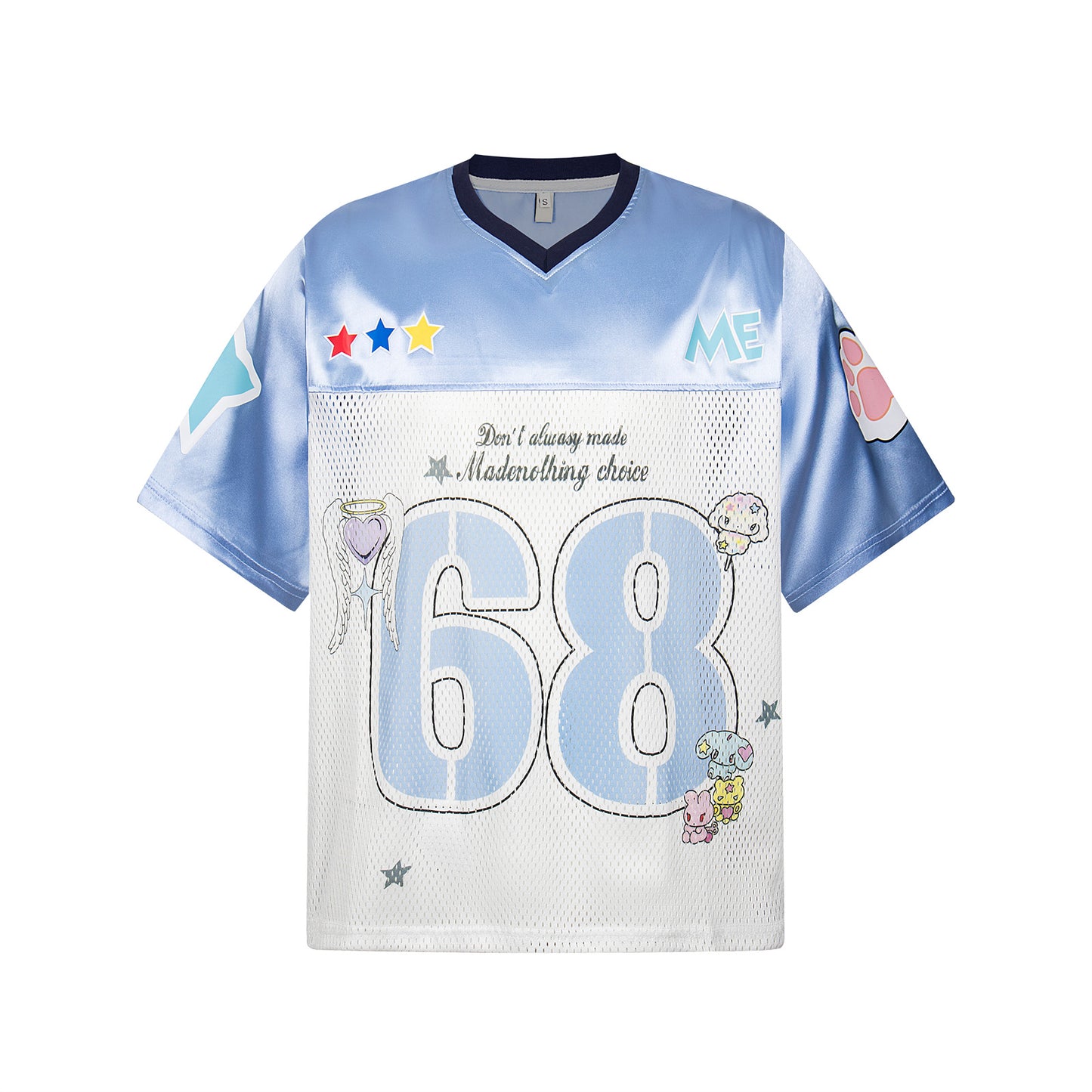 Design Sense Niche American Retro V-Neck Football Jersey